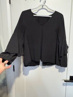 Club Monaco Black Blouse